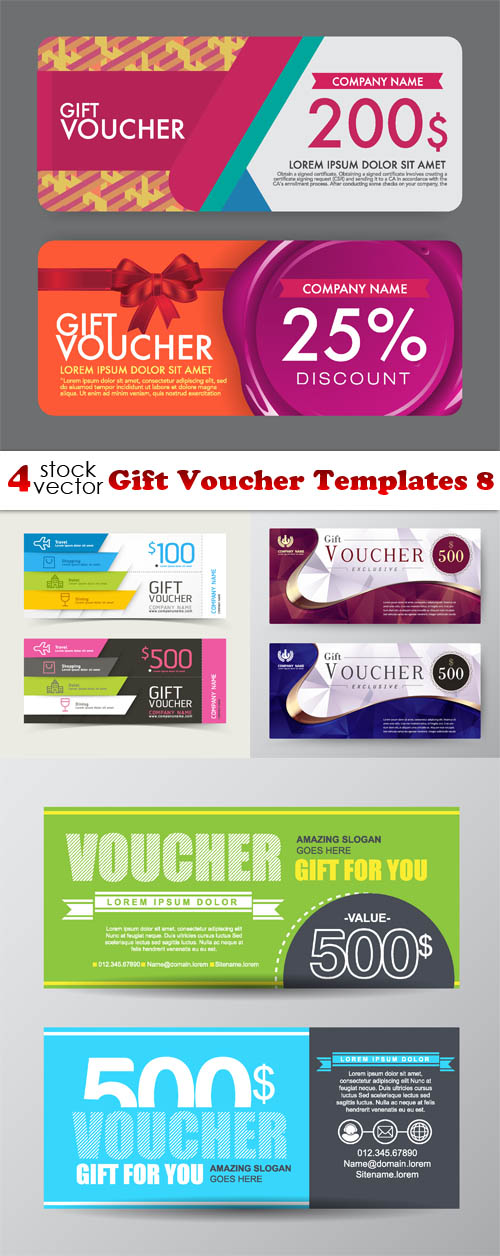 Vectors - Gift Voucher Templates 8