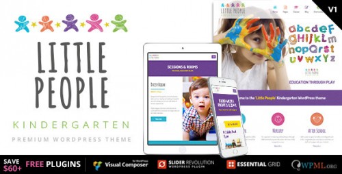 [NULLED] Little People v1.1.1 - Kindergarten WordPress Theme visual