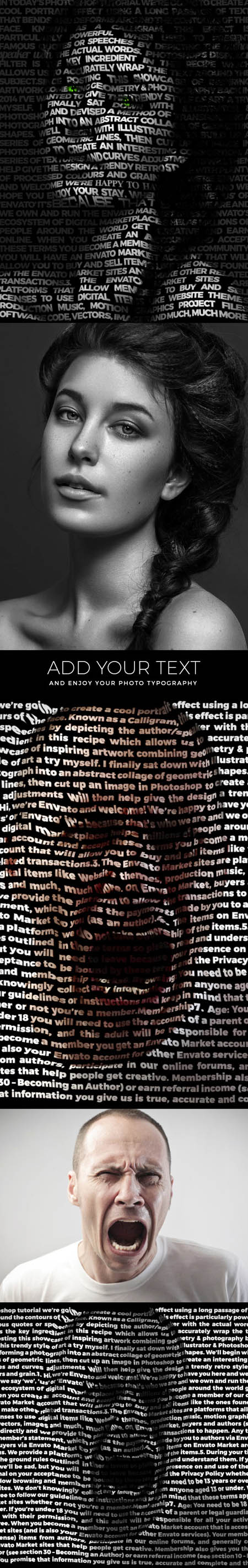 GraphicRiver - Typography Effect Photoshop Action 14414151