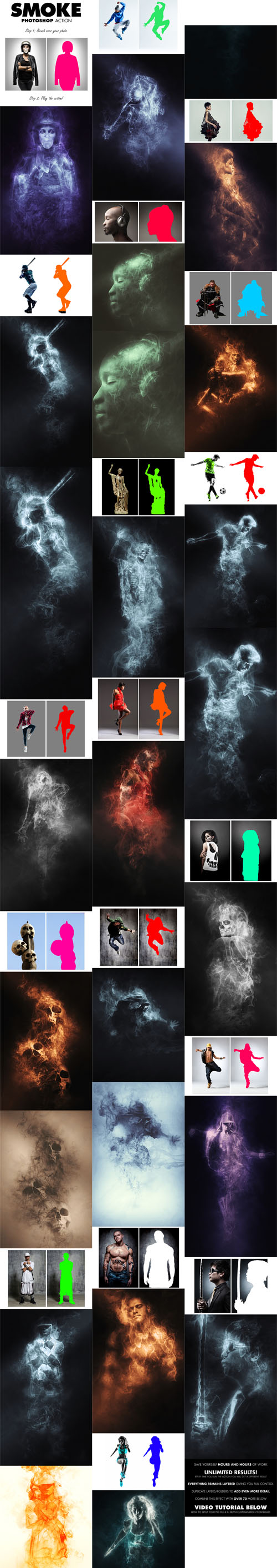 GraphicRiver - Smoke Photoshop Action 14414419