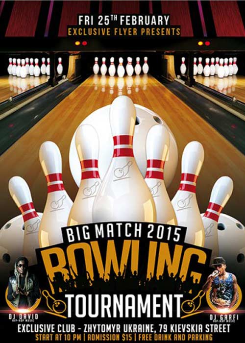 Bowling Tournament Premium Flyer Template