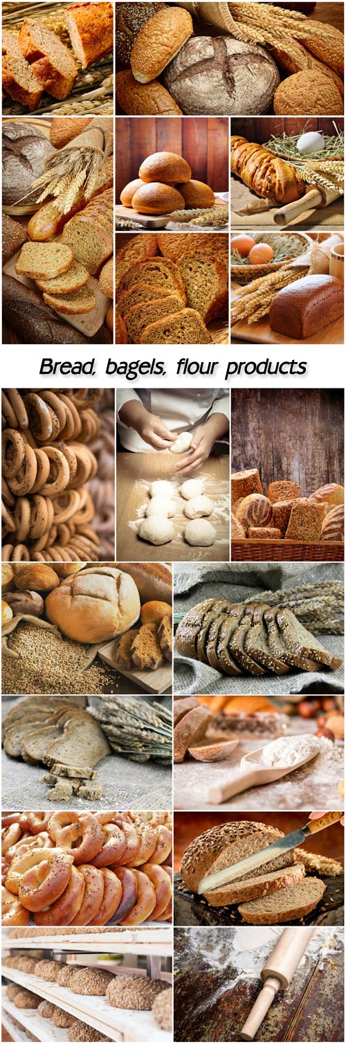 Bread, bagels, flour products