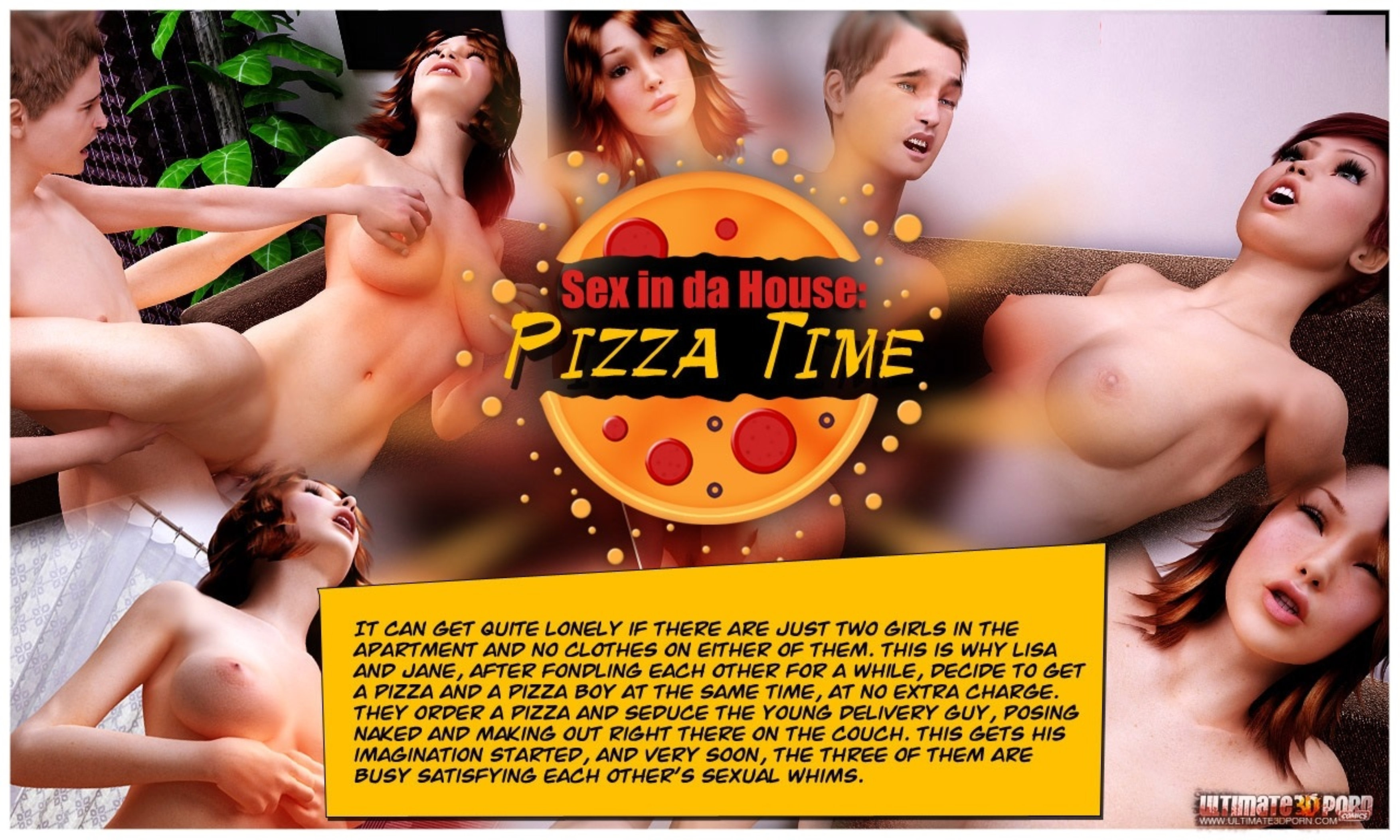Ultimate3dporn - Sex in da House - Pizza Time